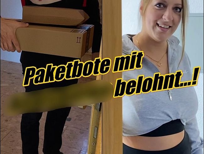 Lollipopo69 Porno Video: Paketbote mit ana*spielen belohnt...!