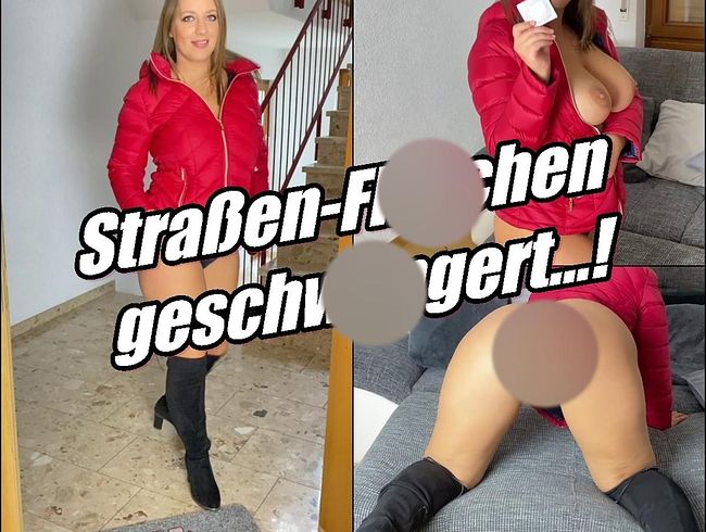 Lollipopo69 Porno Video: Straßen-Hobbynutte klargemacht und geschwängert..!